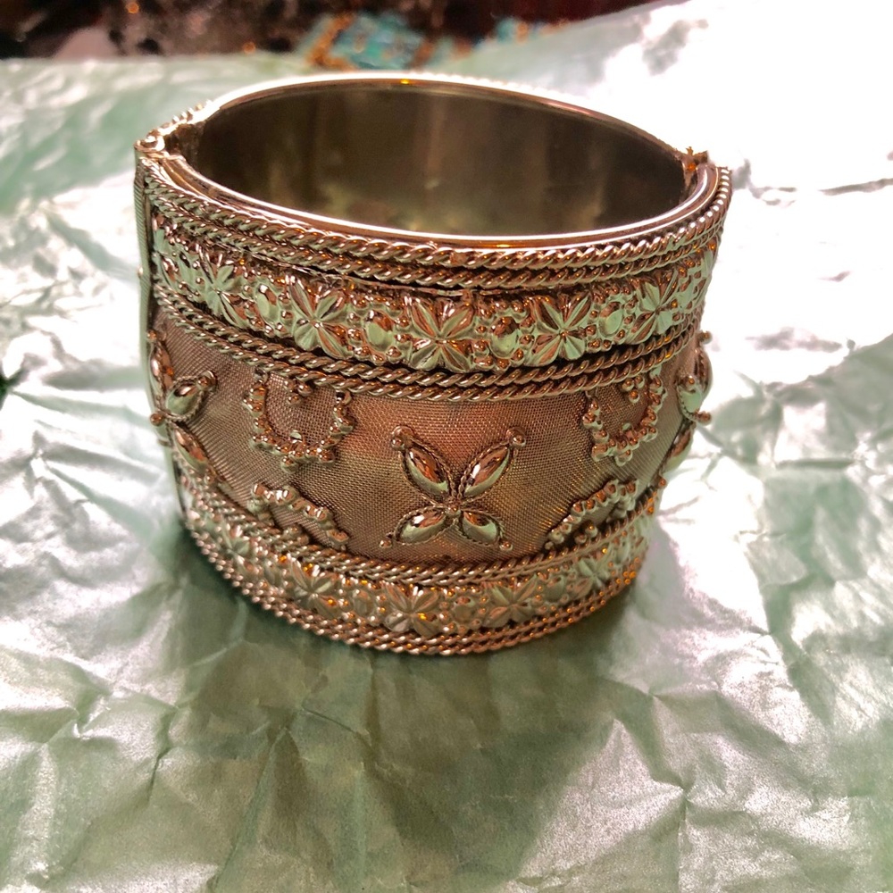 Silver cuff bracelet
